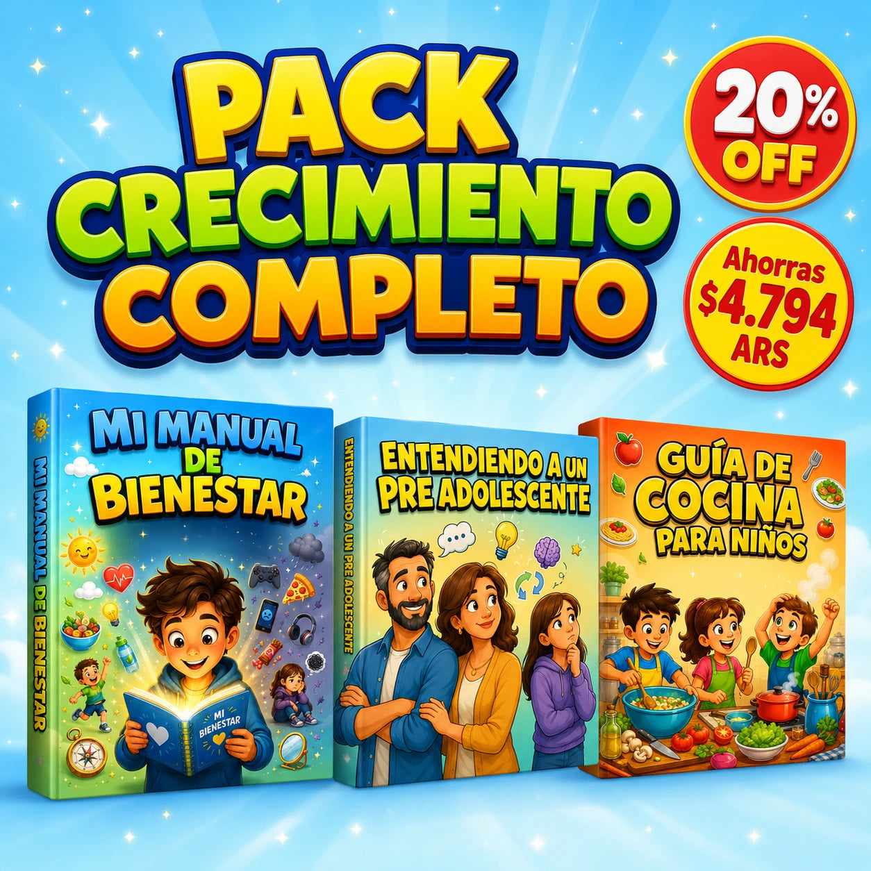 Pack Crecimiento Completo (Ahorrá $4.794 ARS)